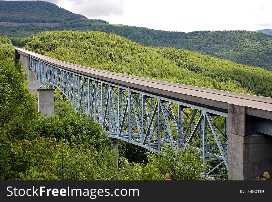 Hoffstadt Creek bridge in Washington state. Hoffstadt Creek bridge in Washington state