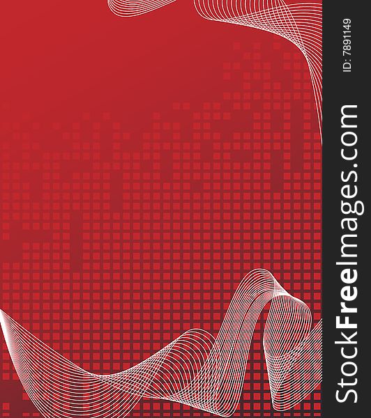 Red abstract background with place for your text