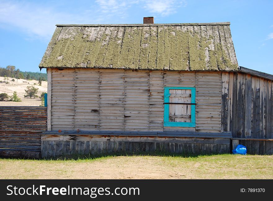 Old abandoned wooden house, nobody