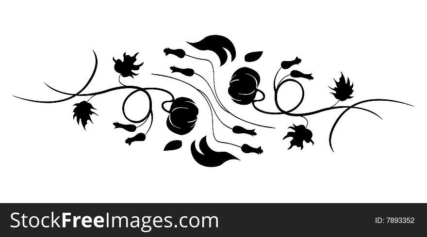 Vector illustraition of retro abstract floral swirl background. Vector illustraition of retro abstract floral swirl background