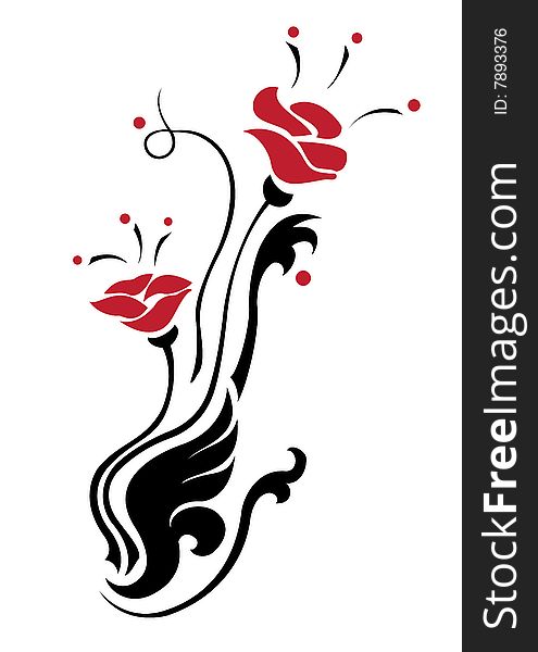 Vector illustration of funky abstract beautiful flower. Vector illustration of funky abstract beautiful flower.