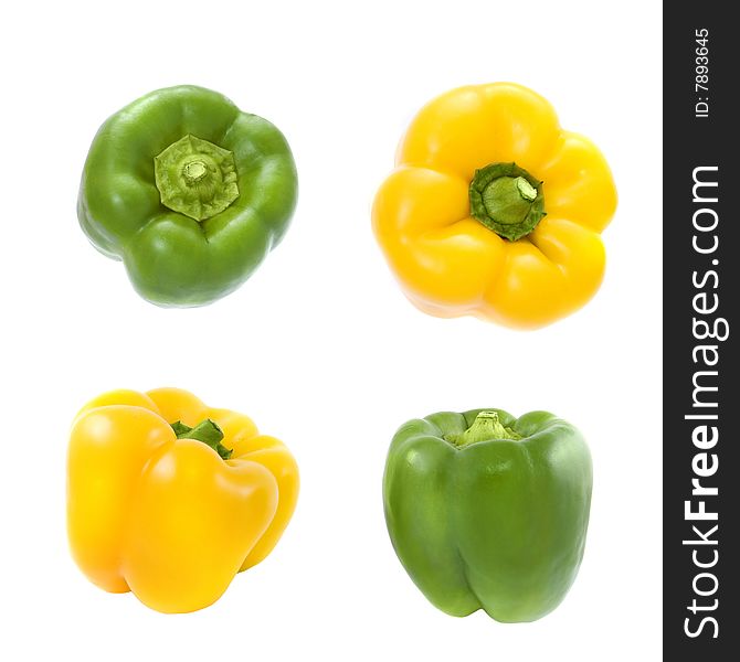 Yellow And Green Pepper