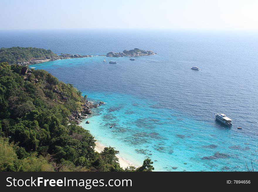 Similian islands, Similian national archipelago, Thailand. Similian islands, Similian national archipelago, Thailand