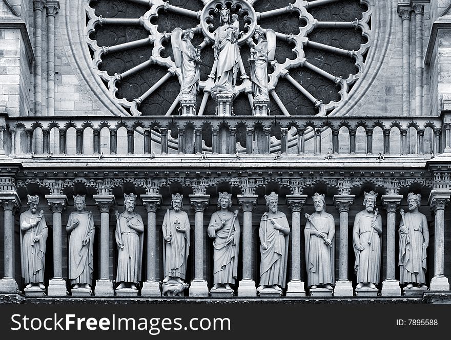 Notre Dame (detail), Paris, France