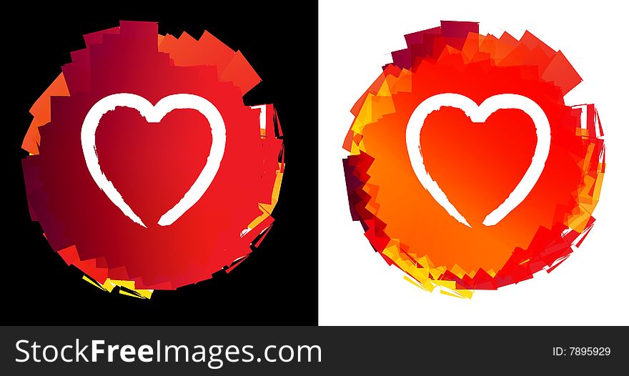 A layered photoshop file valentines heart. A layered photoshop file valentines heart
