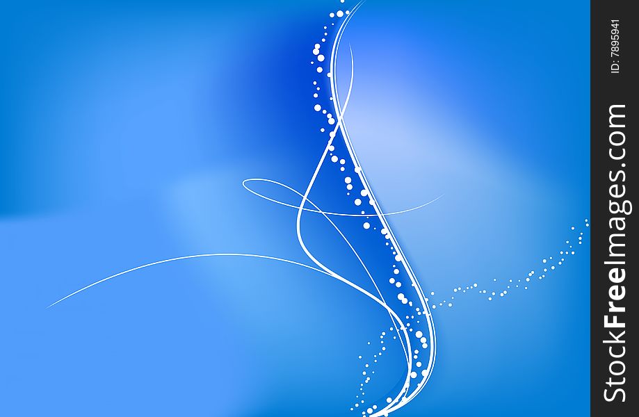Abstract blue water background with lines