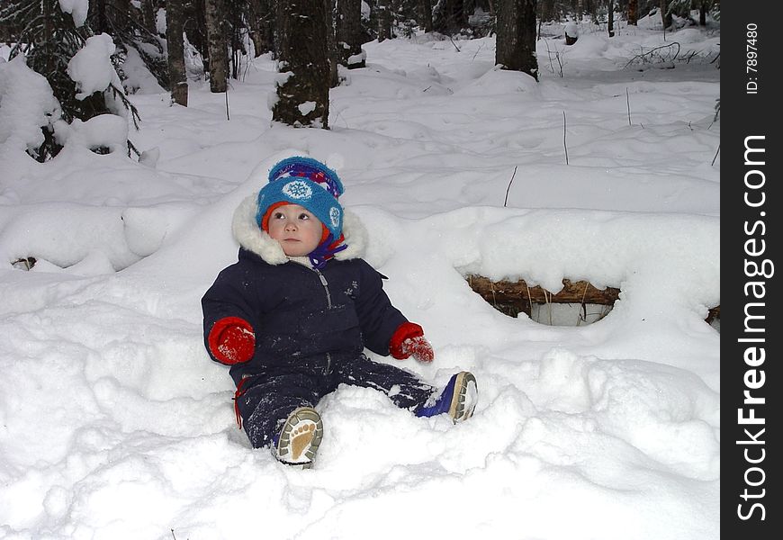 Child In A Snowdrift