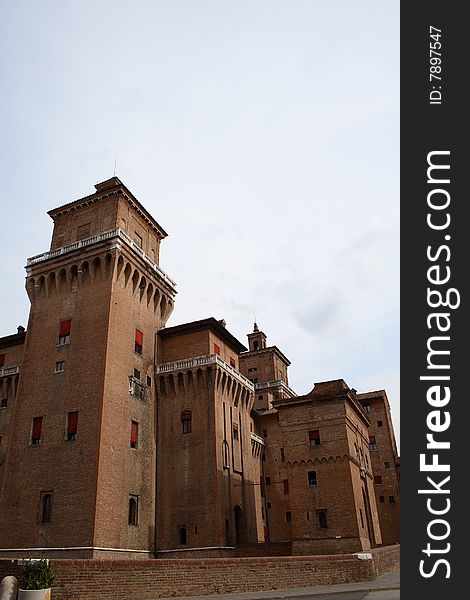 Historic buildings in Ferrara, Emilia Romagna, Italy.