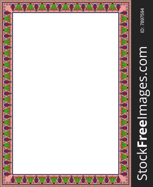 Decorative floral frame for text. This is a vector image - you can simply edit colors and shapes. Decorative floral frame for text. This is a vector image - you can simply edit colors and shapes.