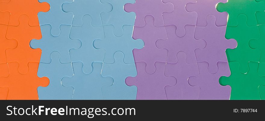 Close-up color puzzles background