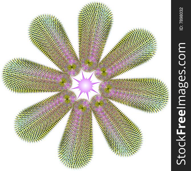 Illustration of a bloom created by stars. Illustration of a bloom created by stars.