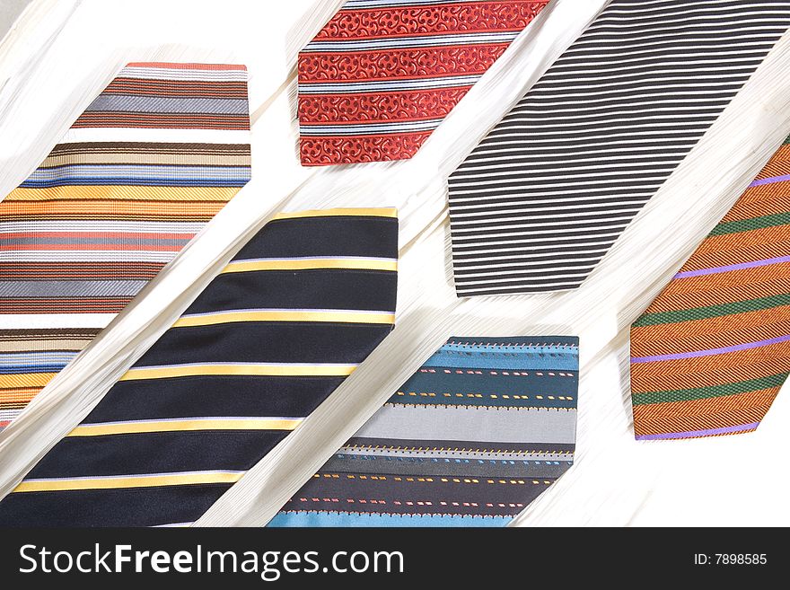 Man fashion color isolated tie