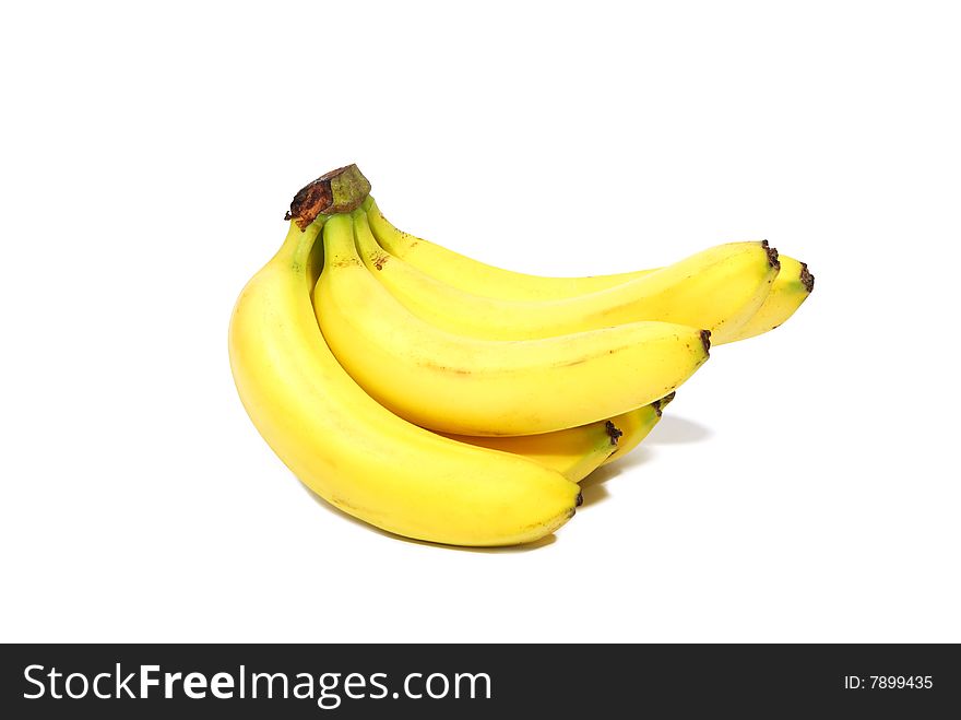 Banana bunch isolated on white. Banana bunch isolated on white