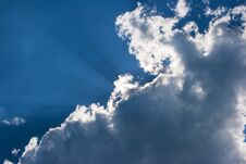 Sun S Rays Behind The Cloud Stock Image Sun S Rays Behind The Cloud Stock Image