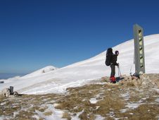 Winters Mountaineering Royalty Free Stock Photos Winters Mountaineering Royalty Free Stock Photos