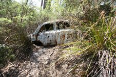 VINTAGE CAR WRECKAGE Stock Photography VINTAGE CAR WRECKAGE Stock Photography