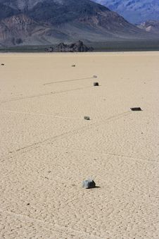 Mysterious Rocks On Death Valley Race Track Stock Photography Mysterious Rocks On Death Valley Race Track Stock Photography