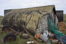 Fishermans Shack, Lindesfarne, Northumbria, UK. Royalty Free Stock Photo Fishermans Shack, Lindesfarne, Northumbria, UK. Royalty Free Stock Photo