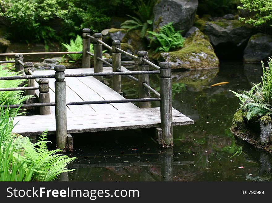 A wooden pathway