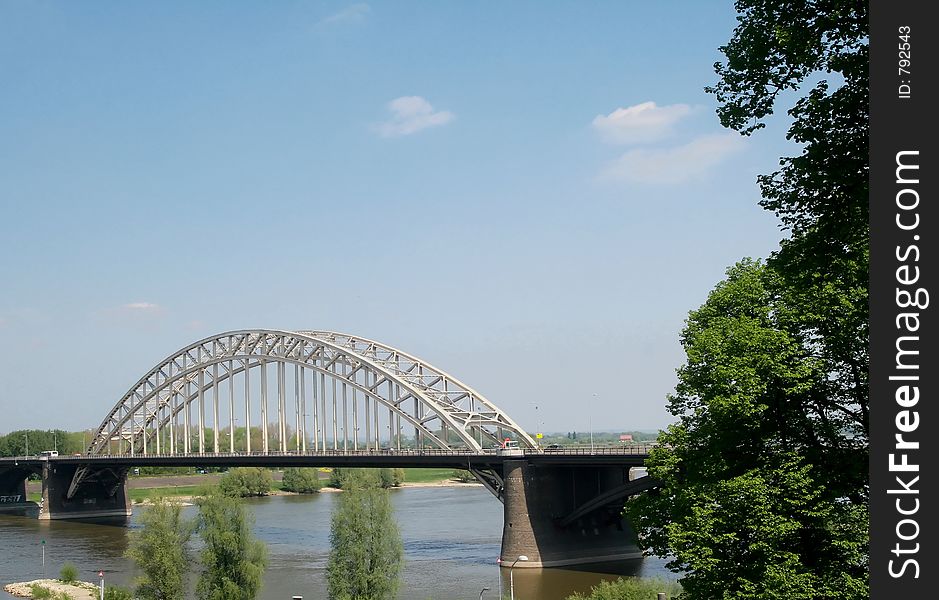 Old bridge across a river