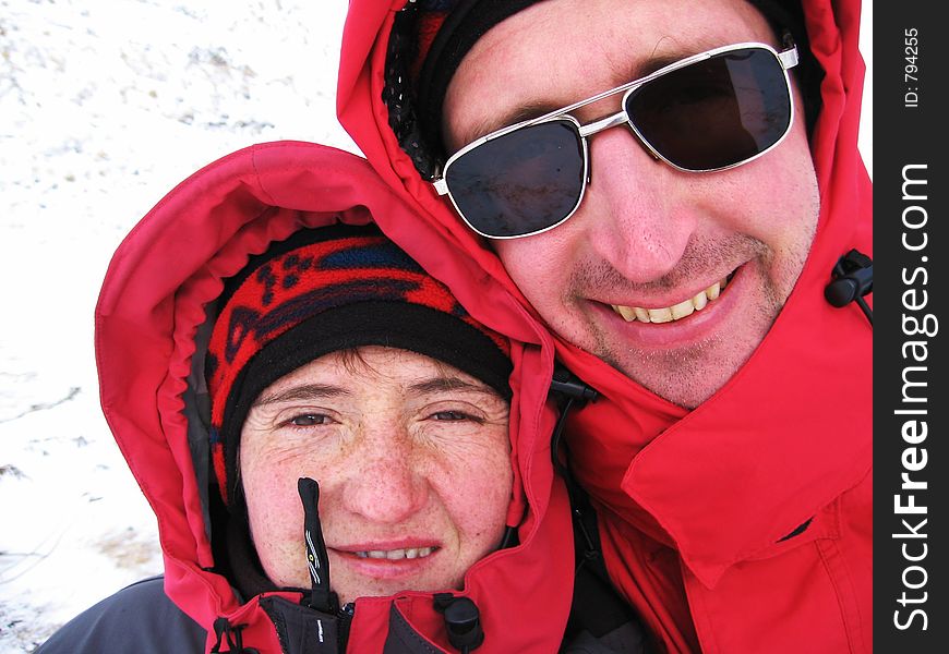 Two Climbers in mountains