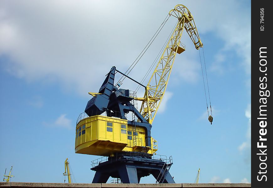 Crane in the port