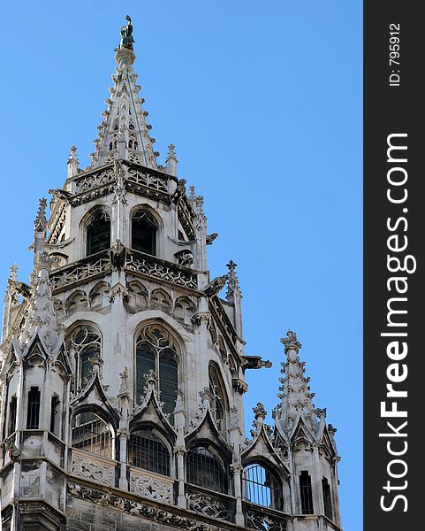 Part of city hall building in munich,bavaria. Part of city hall building in munich,bavaria