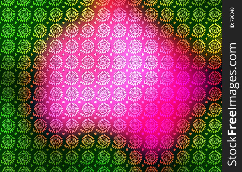 An illustrated background of pink and green with repeating diamond swirls for use in website wallpaper design, presentation, desktop, invitation and brochure backgrounds. An illustrated background of pink and green with repeating diamond swirls for use in website wallpaper design, presentation, desktop, invitation and brochure backgrounds.