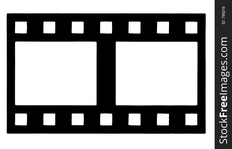 Filmstrip 2 frames for background or framing.