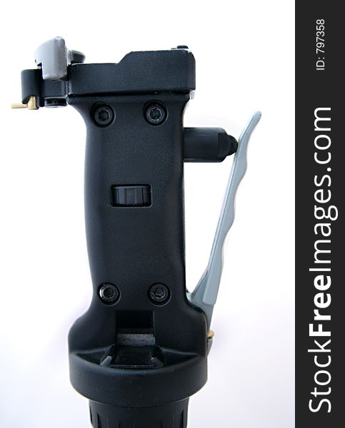 A trigger pistol grip for a tripod for cameras. A trigger pistol grip for a tripod for cameras.