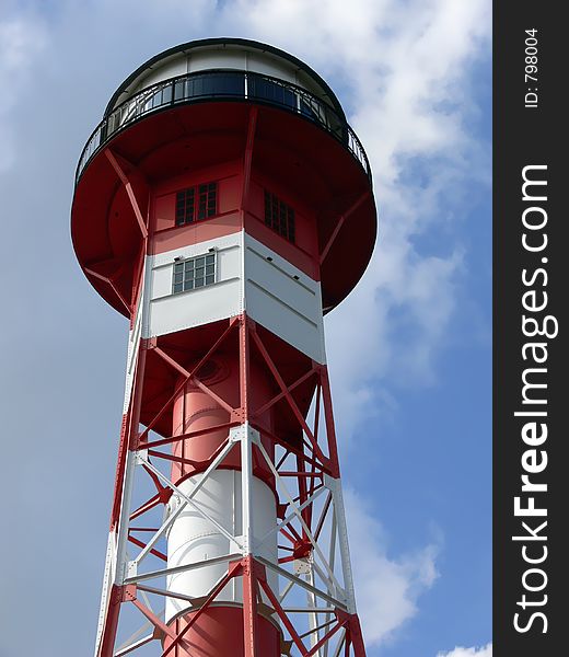 Top of the lighthouse Wittenberge at the river Elbe near Hamburg
