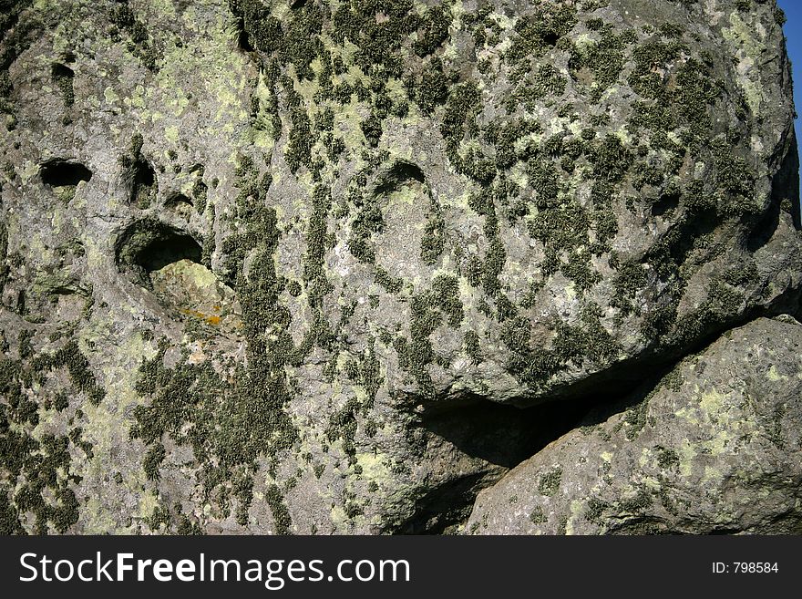 Rock face close up