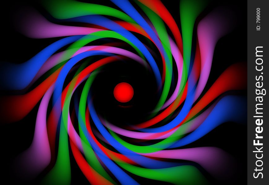 Abstract space swirl