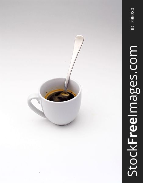 A cup of coffee, isolated