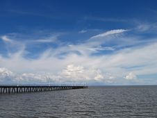 Long Dock Royalty Free Stock Photography Long Dock Royalty Free Stock Photography
