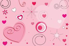 Symbols With Hearts Stock Image Symbols With Hearts Stock Image