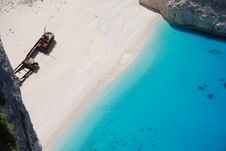 Navagio - Zakynthos Island Blue Sea Beach Greece Stock Photos Navagio - Zakynthos Island Blue Sea Beach Greece Stock Photos