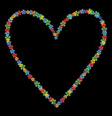 Floral Heart Stock Photography Floral Heart Stock Photography