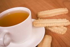 Cup Of Tea And Some Cookies Stock Photos Cup Of Tea And Some Cookies Stock Photos