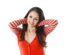 Portrait Of Hispanic Young Woman Royalty Free Stock Photos Portrait Of Hispanic Young Woman Royalty Free Stock Photos