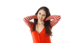 Portrait Of Hispanic Young Woman Royalty Free Stock Photography Portrait Of Hispanic Young Woman Royalty Free Stock Photography