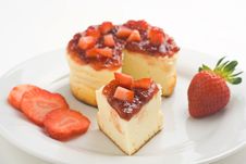 Cheesecake With Fresh Strawberries Royalty Free Stock Photo Cheesecake With Fresh Strawberries Royalty Free Stock Photo