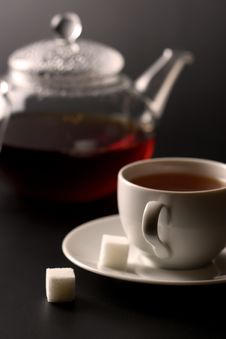 Cup Of Tea And Tea Pot Stock Photos Cup Of Tea And Tea Pot Stock Photos