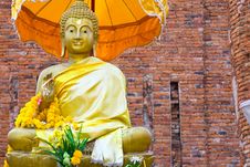 Monument Of Buddha, Ruins Of Ancient Temple Royalty Free Stock Photo Monument Of Buddha, Ruins Of Ancient Temple Royalty Free Stock Photo