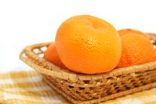 Mandarins In A Basket Stock Photos Mandarins In A Basket Stock Photos