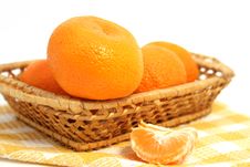 Mandarins In A Basket Stock Photo Mandarins In A Basket Stock Photo