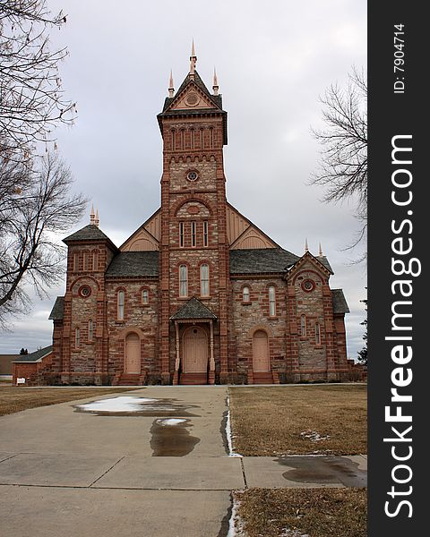 Beautiful architecture on this church in little town ID. Beautiful architecture on this church in little town ID