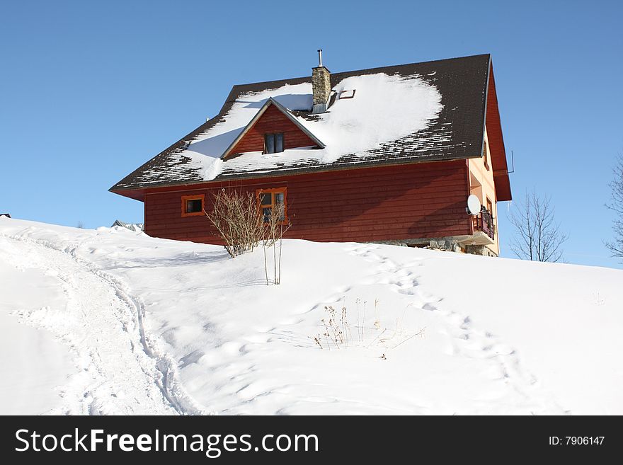 Living in a small house on a hill. Living in a small house on a hill