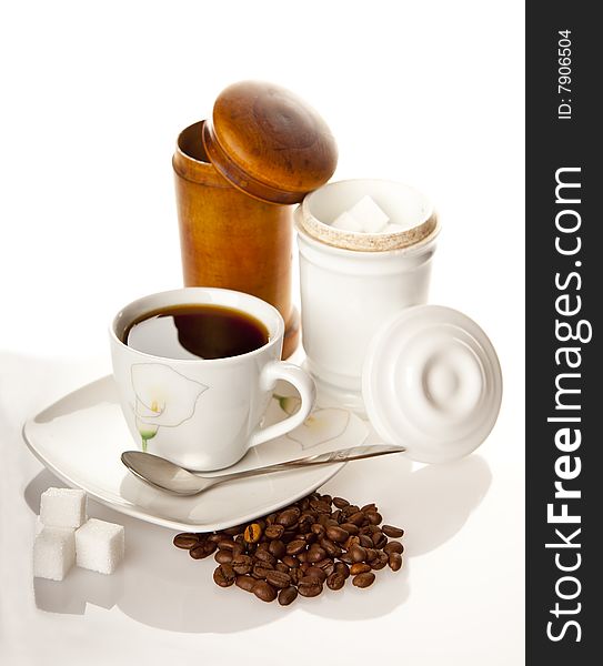 Studio photo of coffee background