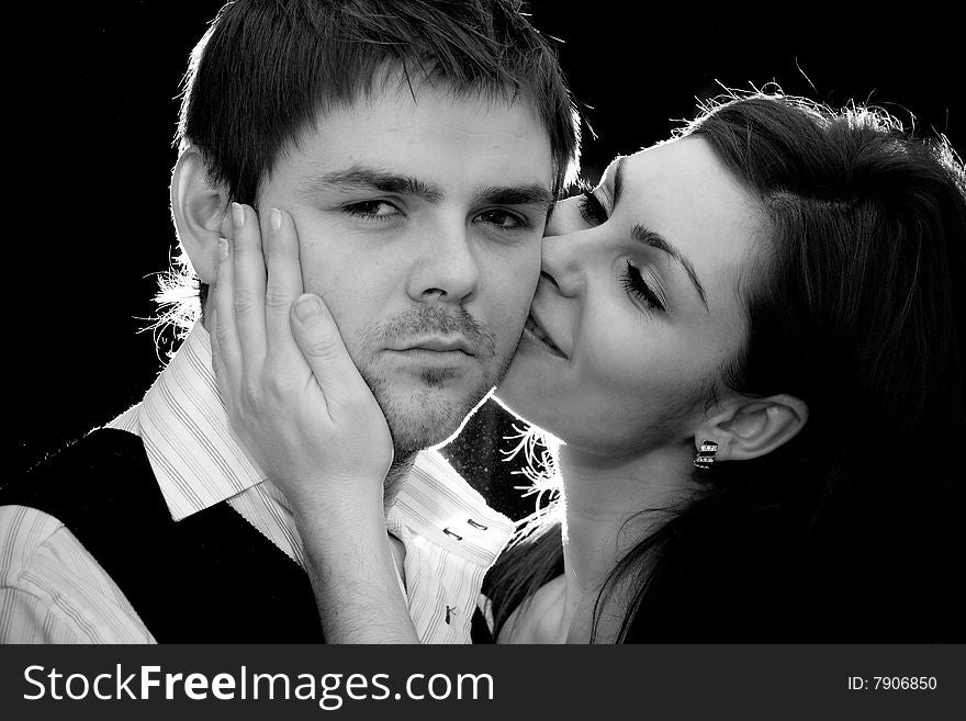 Stock photo: an image of a man and a woman. Stock photo: an image of a man and a woman